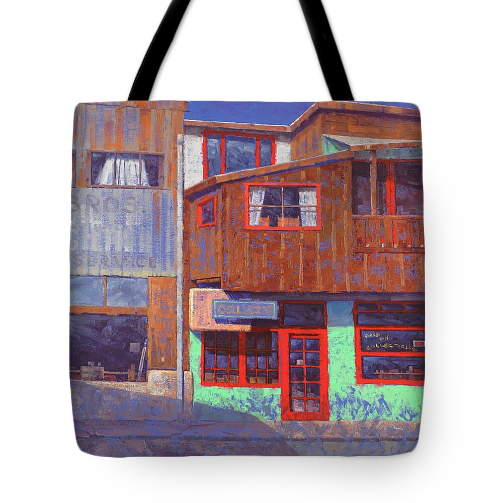 Jerome Az Tote Bag featuring the painting Hull Ave Hangover by Cody DeLong