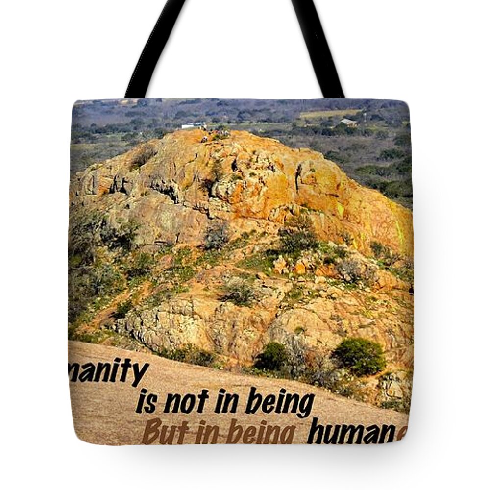  Tote Bag featuring the photograph Humanity Reworked by David Norman
