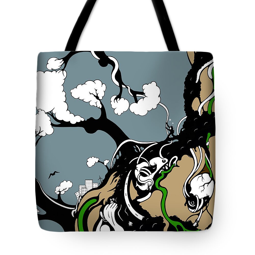Female Tote Bag featuring the digital art Humanity Rising by Craig Tilley