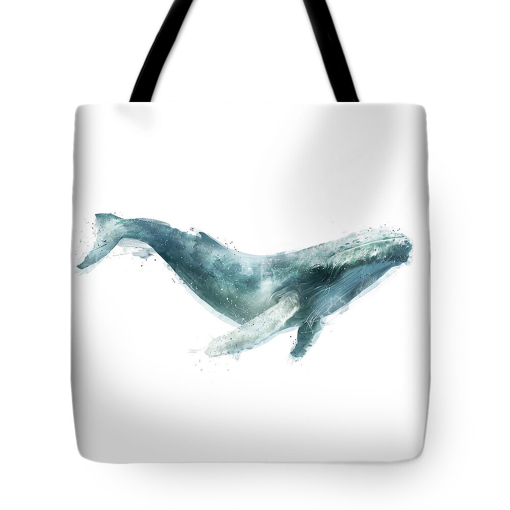 Whale Tote Bag featuring the painting Humpback Whale by Amy Hamilton