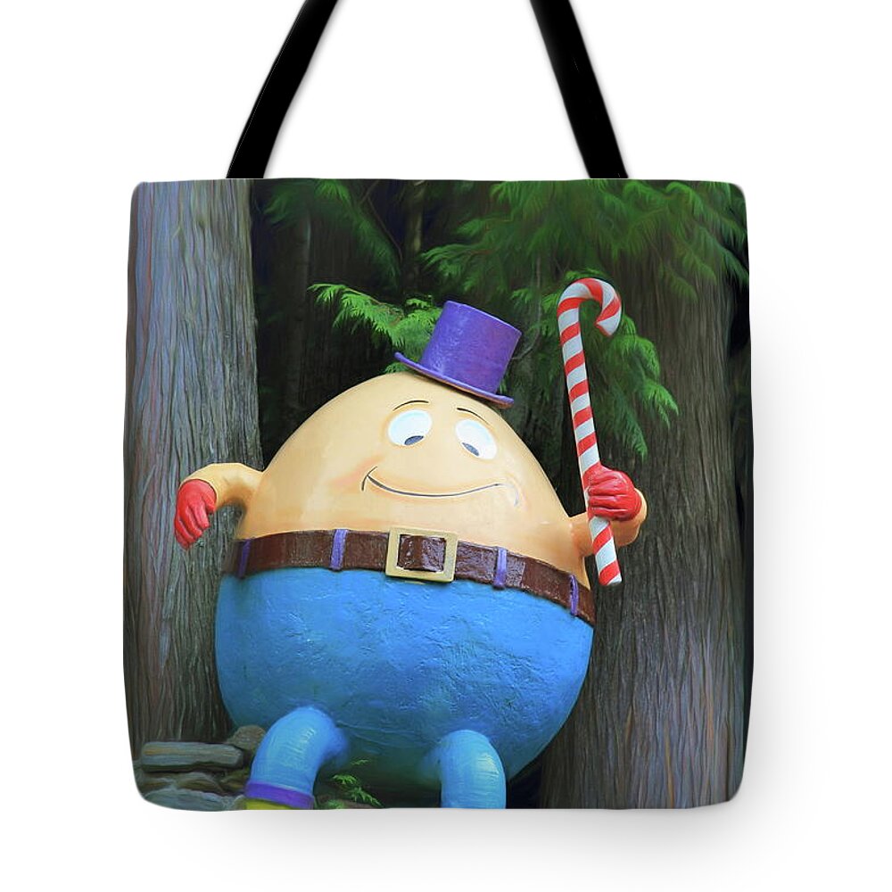 Humpty Dumpty Tote Bag featuring the photograph Humpty Dumpty by Eva Lechner