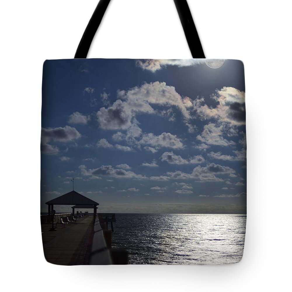 Laura Fasulo Tote Bag featuring the photograph Hunter's Moon by Laura Fasulo