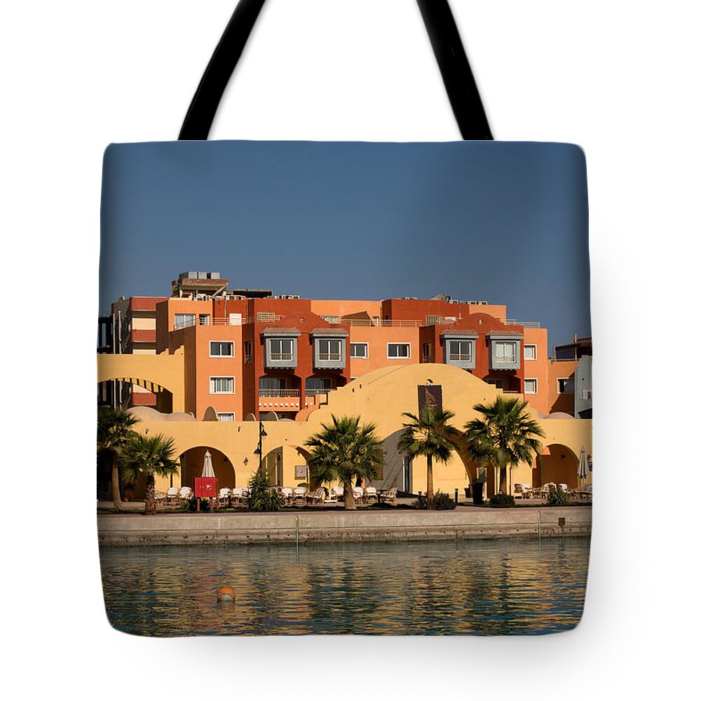 Hurghada Tote Bag featuring the photograph Hurghada Marina by Aivar Mikko