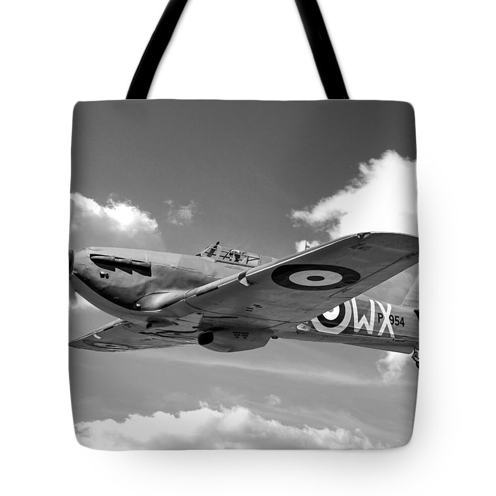 Aircraft Tote Bag featuring the photograph Hurricane in Clouds over Kent by Chris Smith