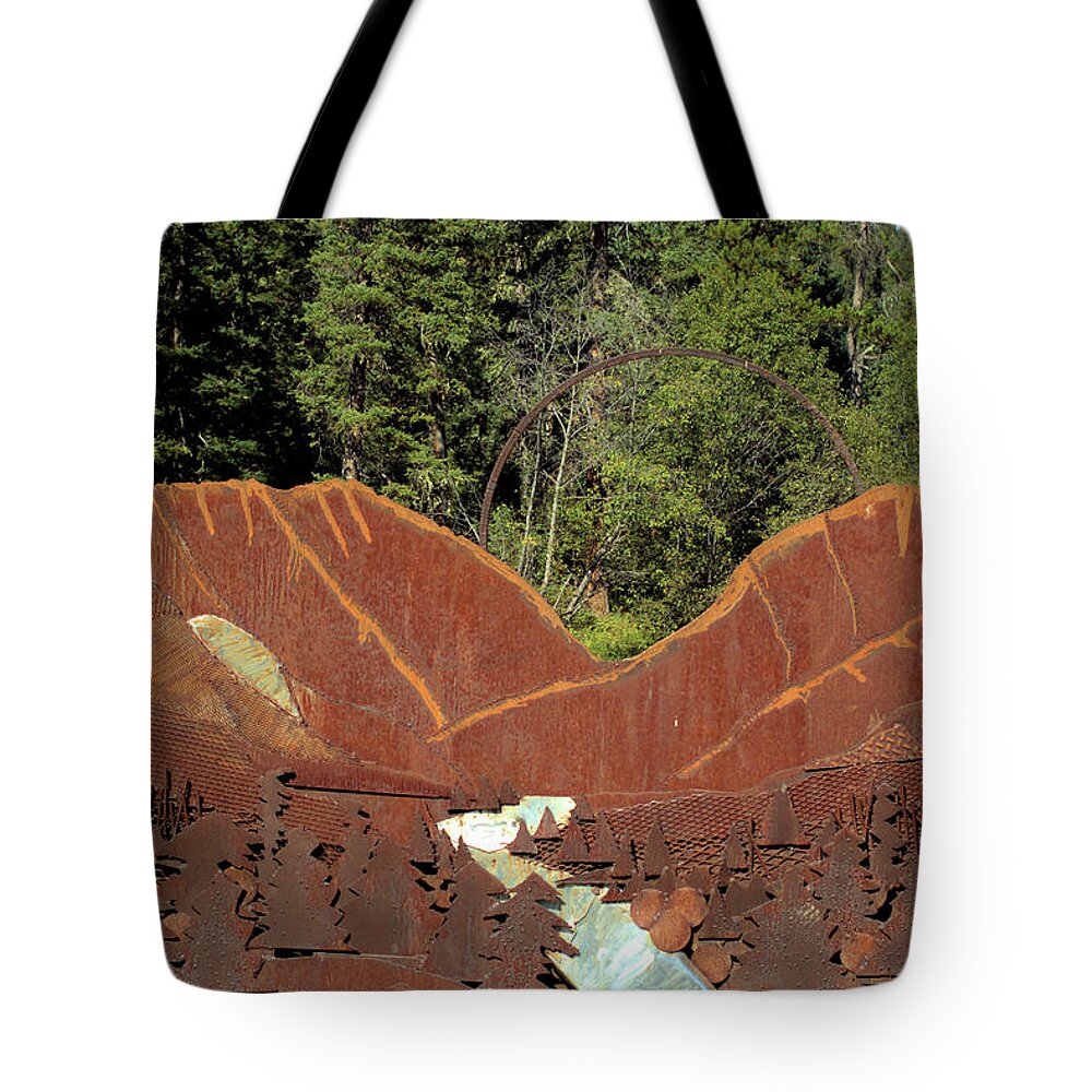 Metal Tote Bag featuring the photograph Hyalite Canyon Sculpture by Scott Carlton