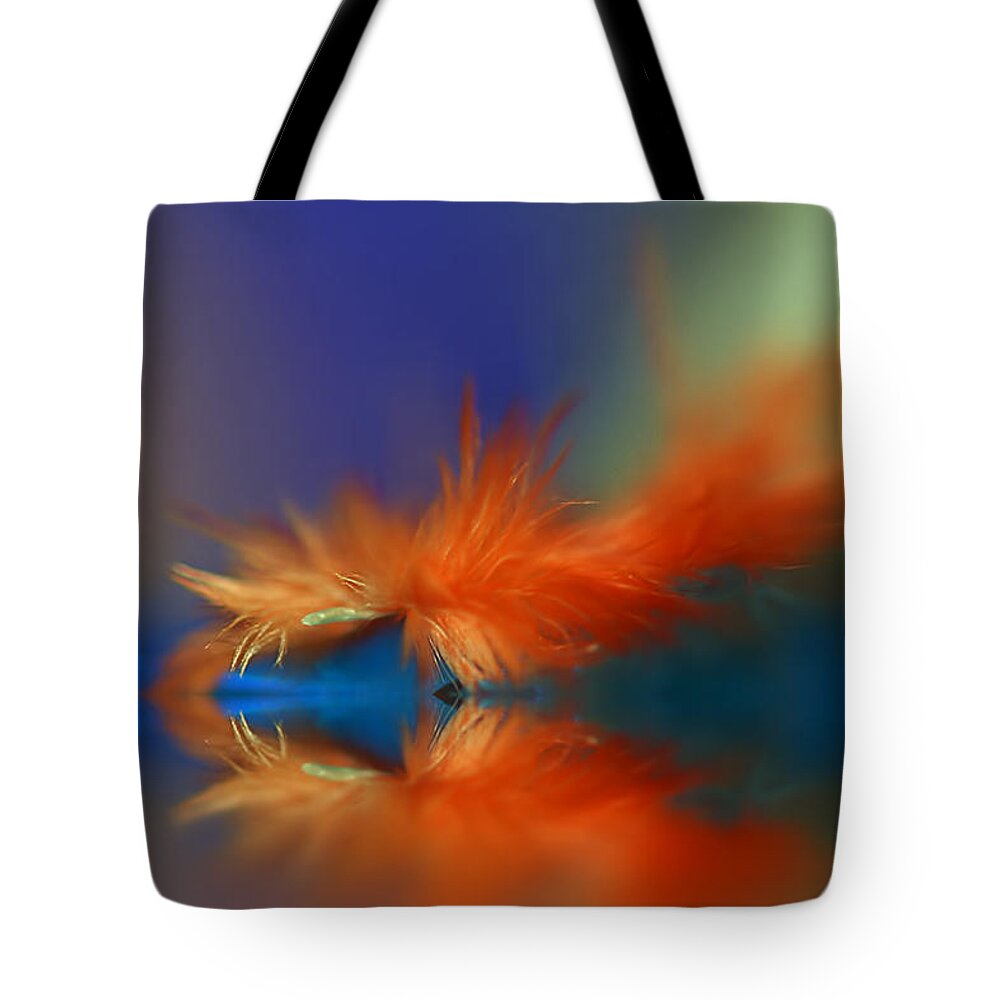 Feather Tote Bag featuring the photograph Hydration by Kym Clarke