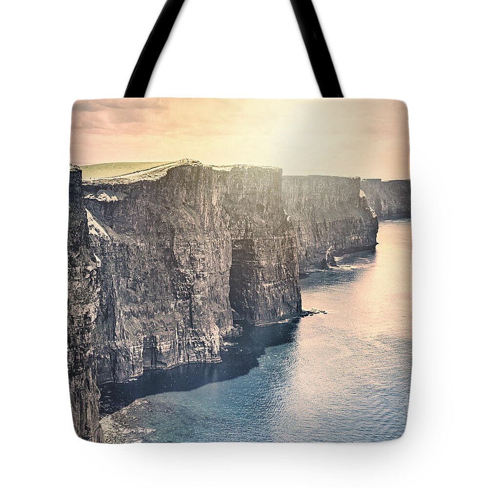 The Cliffs Of Moher Tote Bags