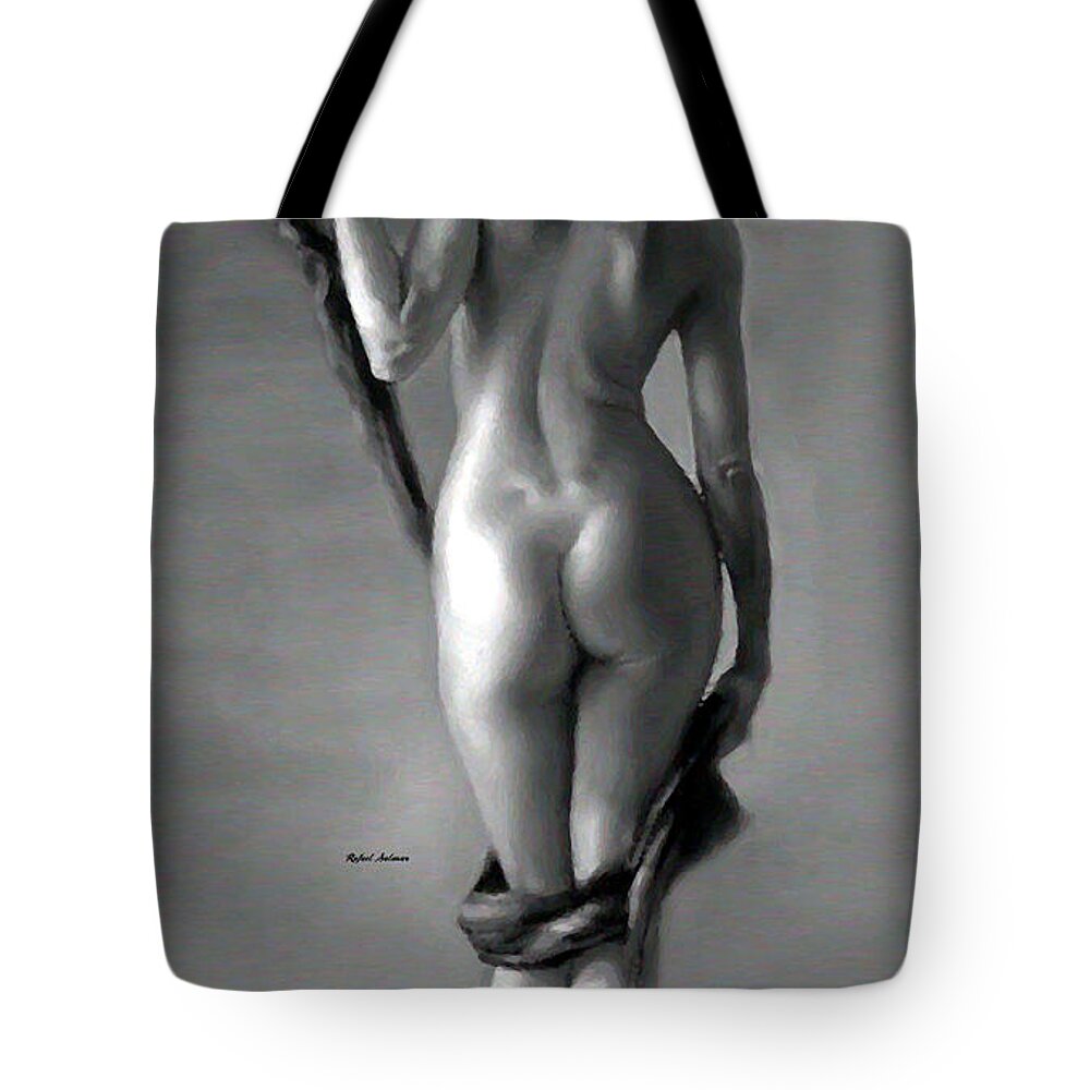 Rafael Salazar Tote Bag featuring the painting I feel beautiful today by Rafael Salazar