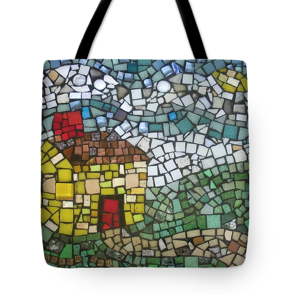 House Tote Bag featuring the painting I Guard You by Pauline Lim
