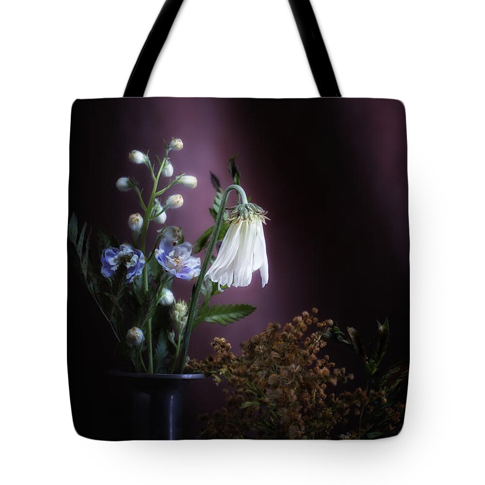 Arrangement Tote Bag featuring the photograph I Once Was Beautiful by Tom Mc Nemar