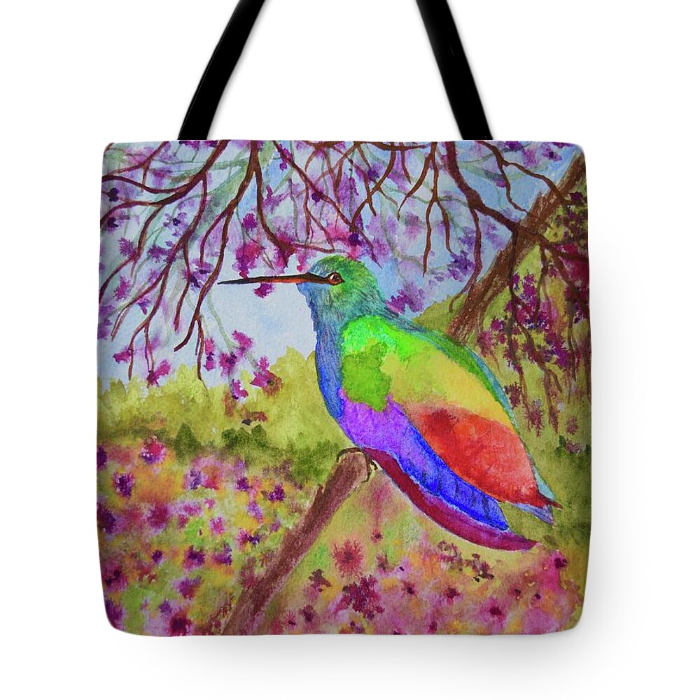 Tote Bag featuring the painting I See You by Barrie Stark