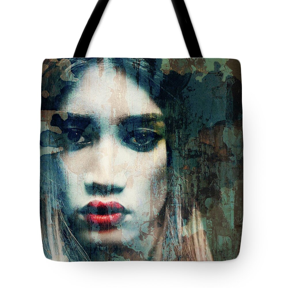 Female Tote Bag featuring the mixed media I Want To Know What Love Is by Paul Lovering
