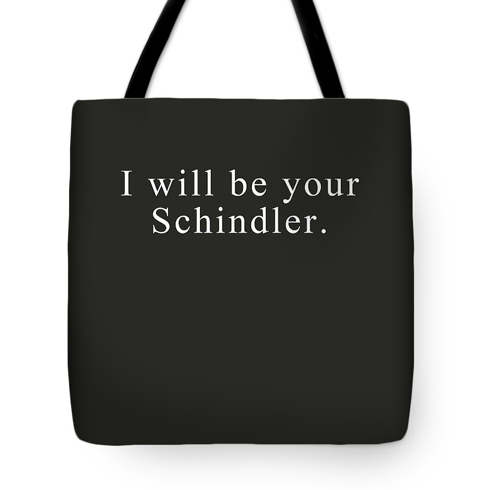 Love Tote Bag featuring the digital art I Will Be Your Schindler- Art by Linda Woods by Linda Woods
