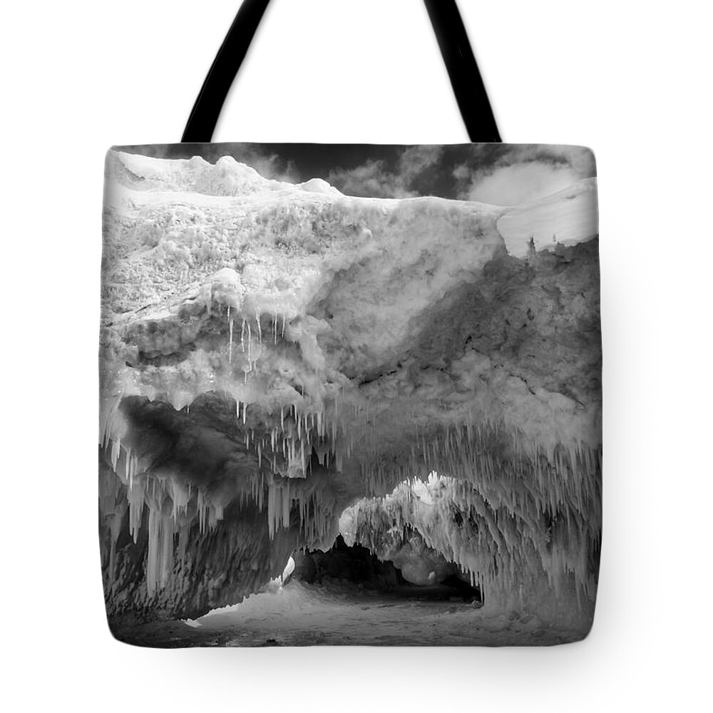 Landscape Tote Bag featuring the photograph Ice Bridge by Frederic A Reinecke