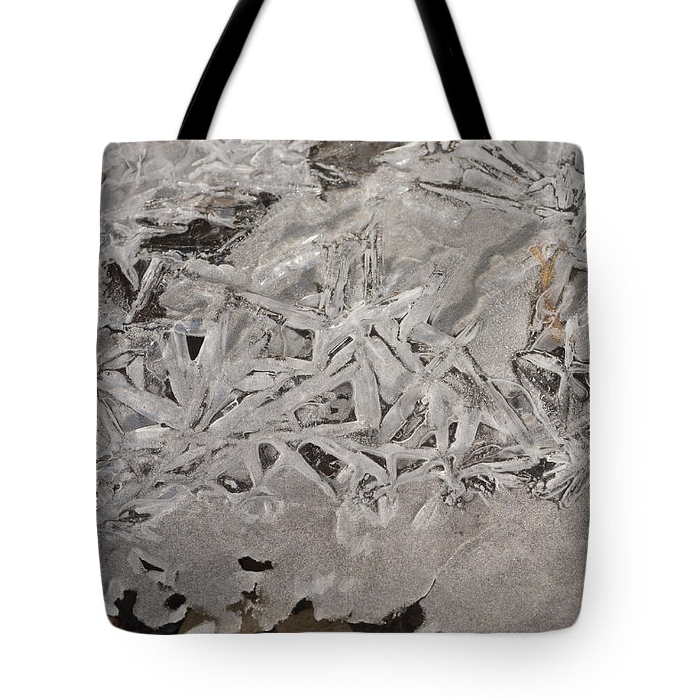 Abstract Tote Bag featuring the photograph Ice Salad by Robert Potts
