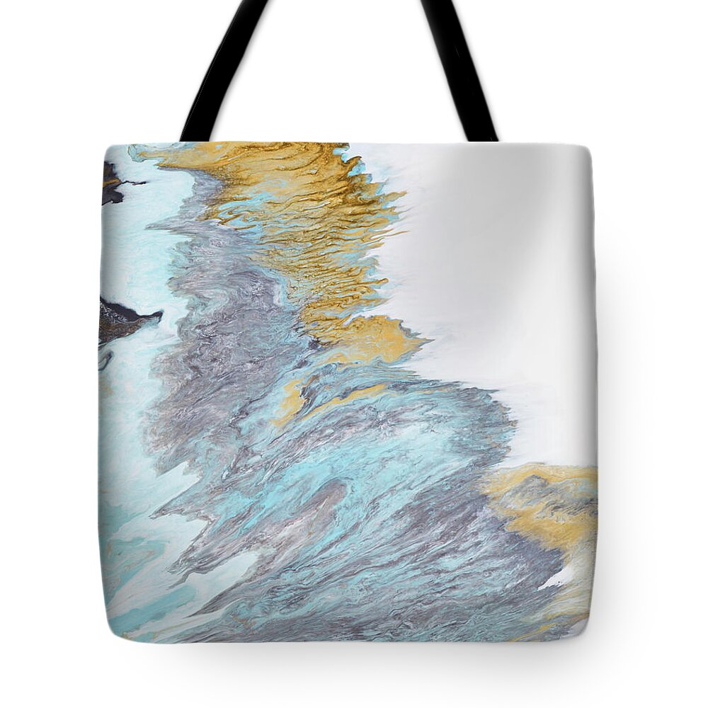 Ice Tote Bag featuring the painting Ice by Tamara Nelson