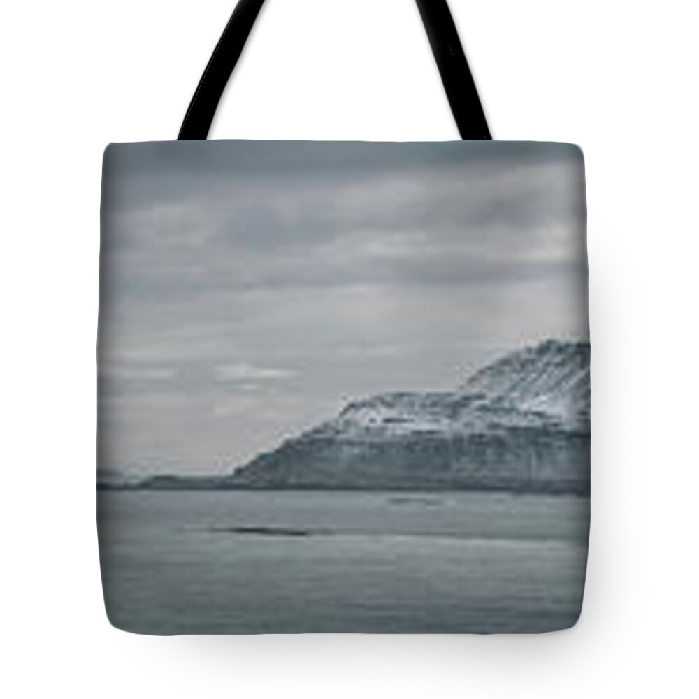 East Coast Tote Bag featuring the photograph Iceland East Coast Panorama by Andy Astbury