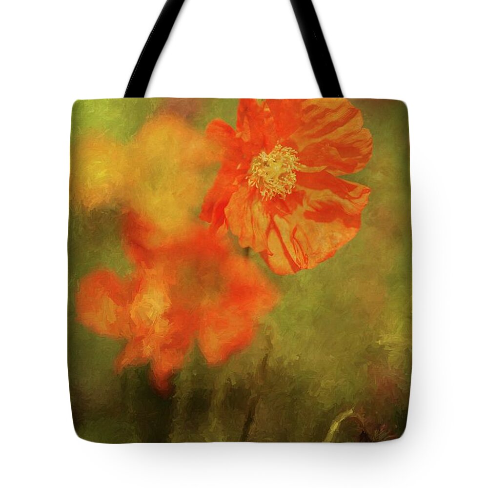 Iceland Poppies Tote Bag featuring the photograph Iceland Poppies by Eva Lechner