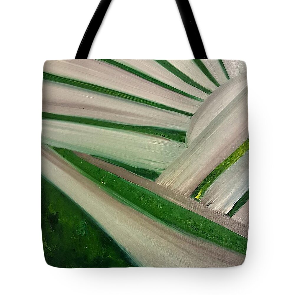 Lawn Chair Tote Bag featuring the painting If Chairs Could Talk by Cheryl Nancy Ann Gordon