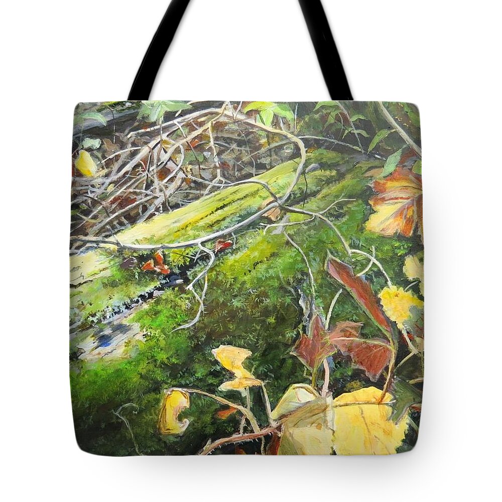 Woods Tote Bag featuring the painting If There Were Fairies by William Brody