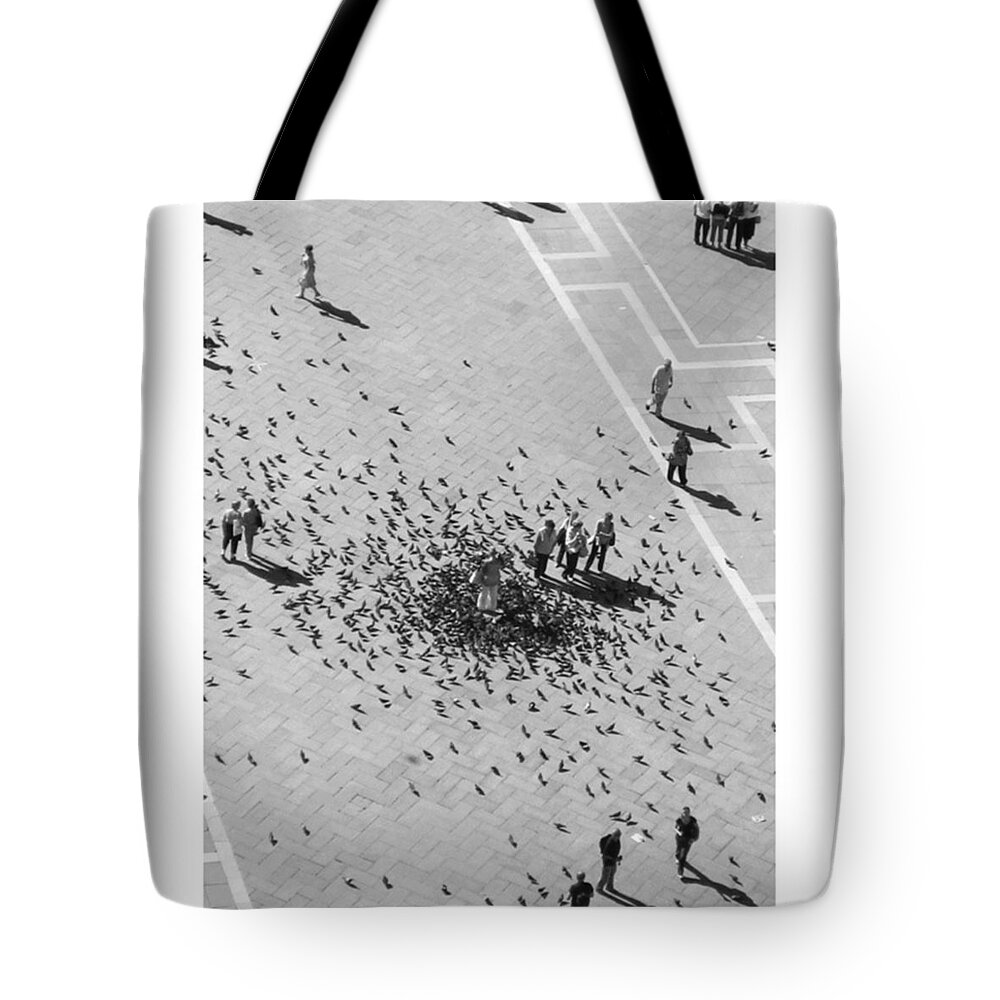 Monochromatic Tote Bag featuring the photograph If You Ever Go To Venice, My Tip To You by Marcelo Valente