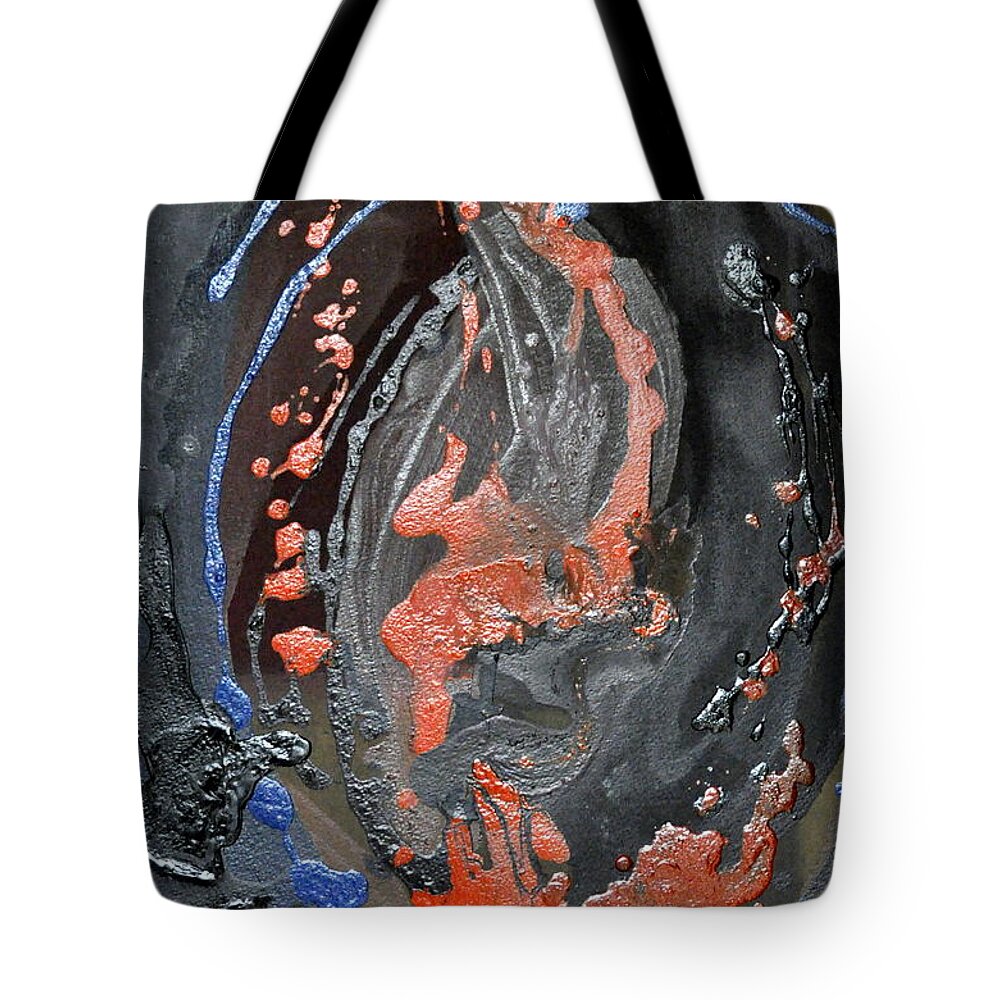 Sonal Raje Tote Bag featuring the painting Ignite by Sonal Raje