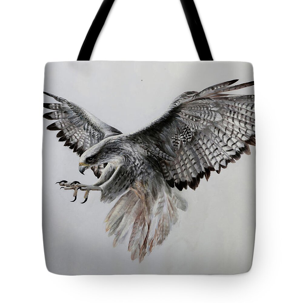 Girifalco Tote Bag featuring the painting Il Girifalco by Guido Borelli