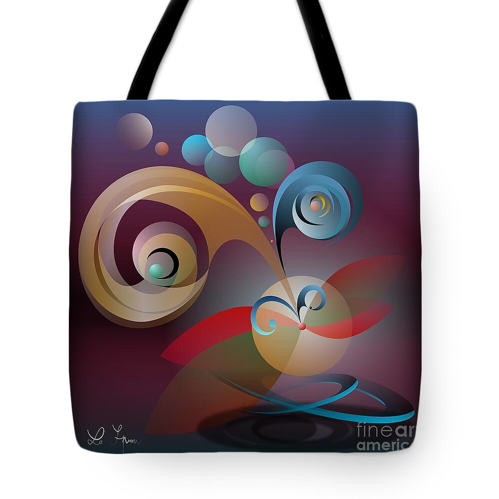 Illusion Tote Bag featuring the digital art Illusion Of Joy by Leo Symon
