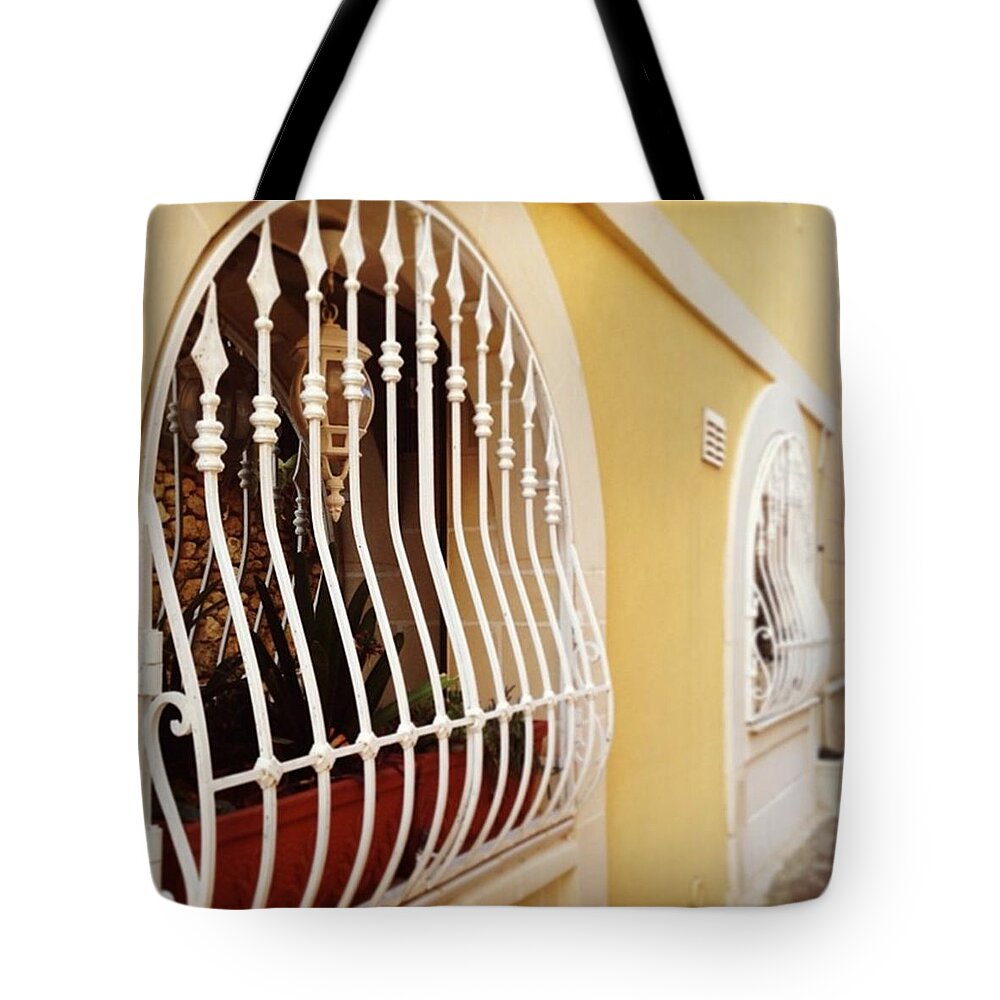 Home Tote Bag featuring the photograph Mediterranean Windows by Sacha Kinser