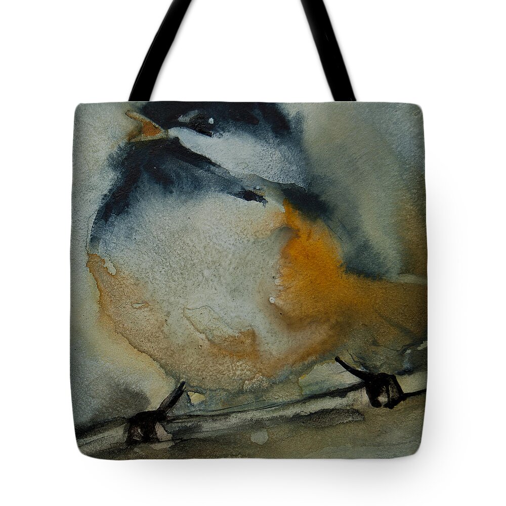 Birds Tote Bag featuring the painting I'm Singing And I'm Singing by Jani Freimann