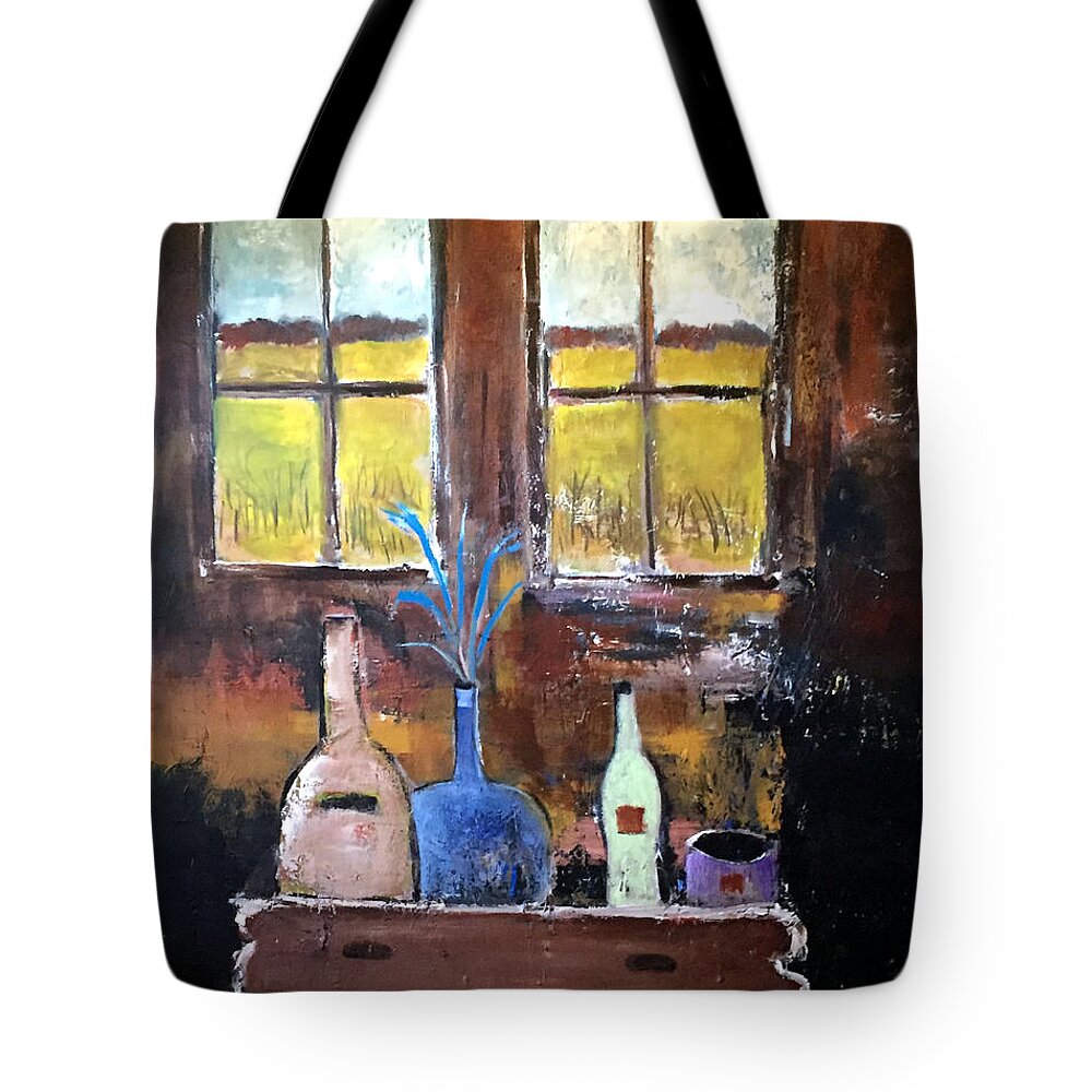 Barn Tote Bag featuring the painting Imaginary Interior by Dennis Ellman