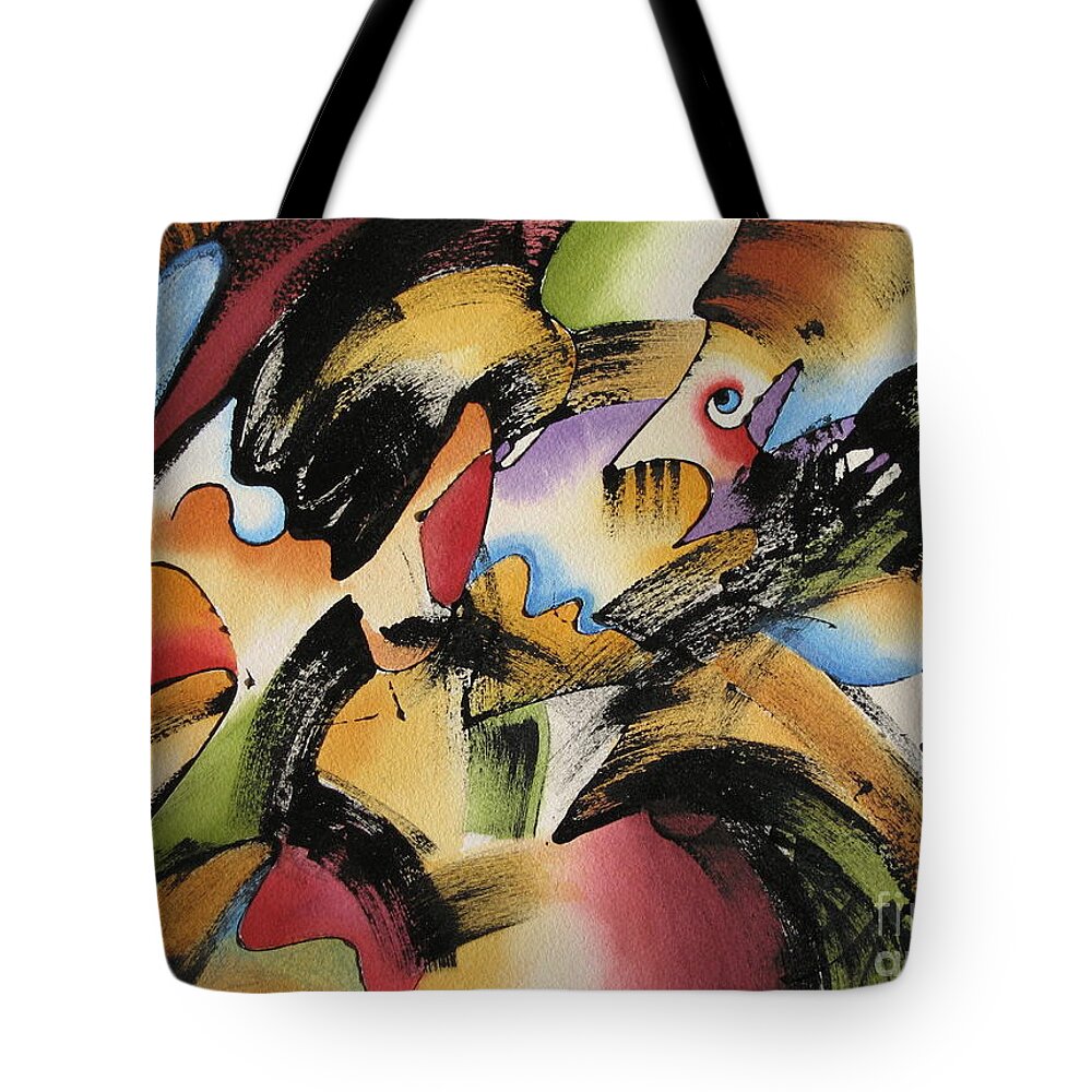 Imagination Tote Bag featuring the painting Imagination by Deborah Ronglien