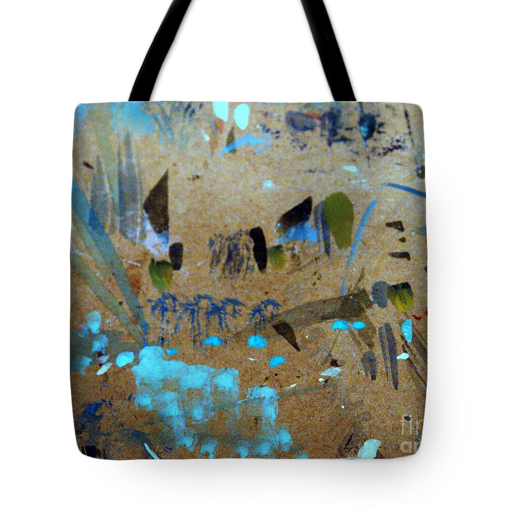 Abstract Gouache And Ink Painting Tote Bag featuring the painting Imagine 2 by Nancy Kane Chapman