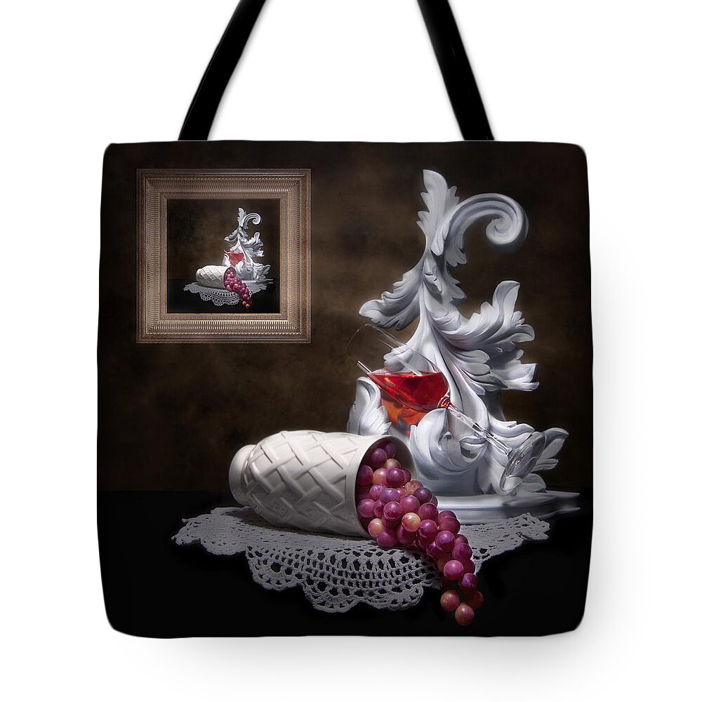 Alcohol Tote Bag featuring the photograph Imitation of Art Still Life by Tom Mc Nemar