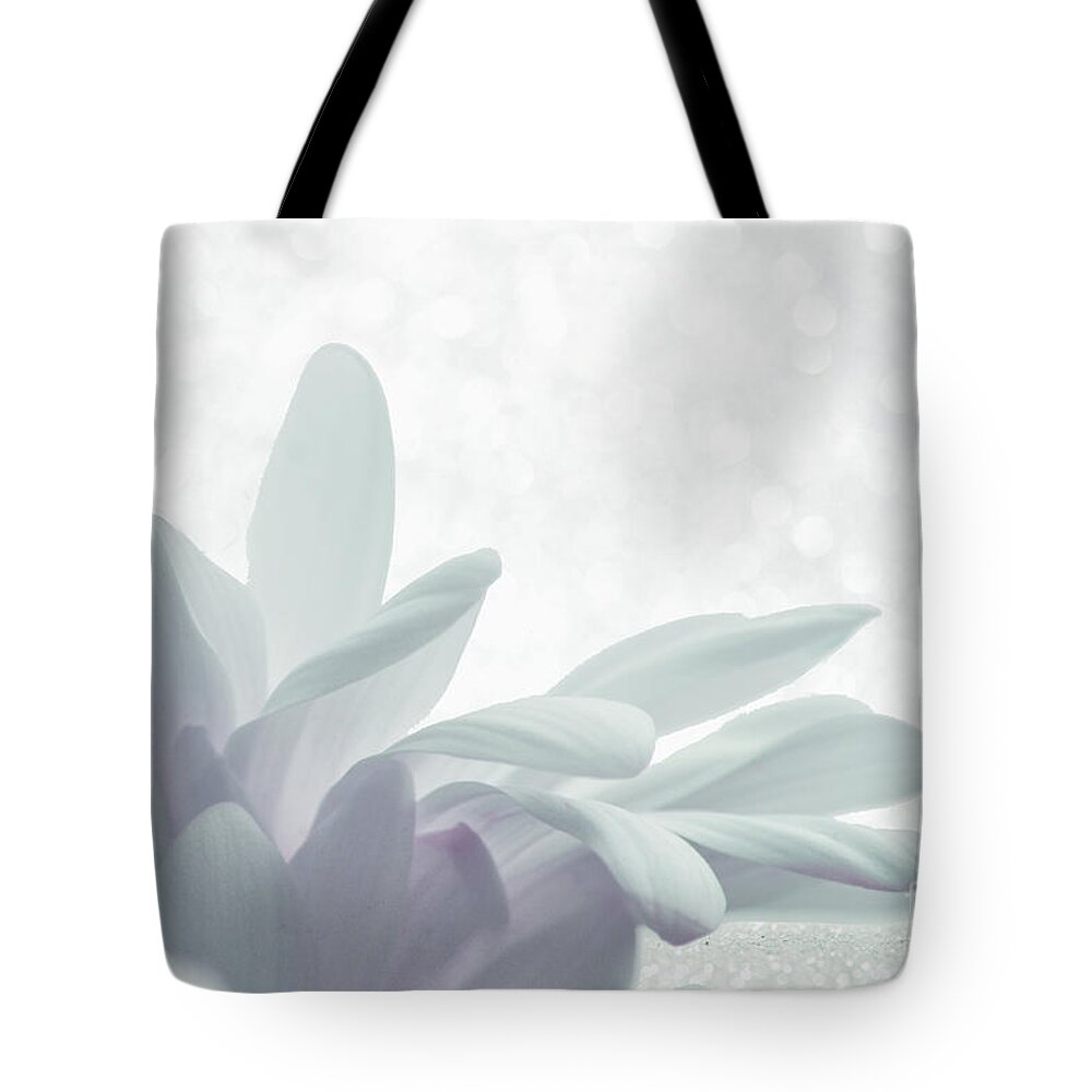 Petals Tote Bag featuring the digital art Immobility - w01c2t03 by Variance Collections