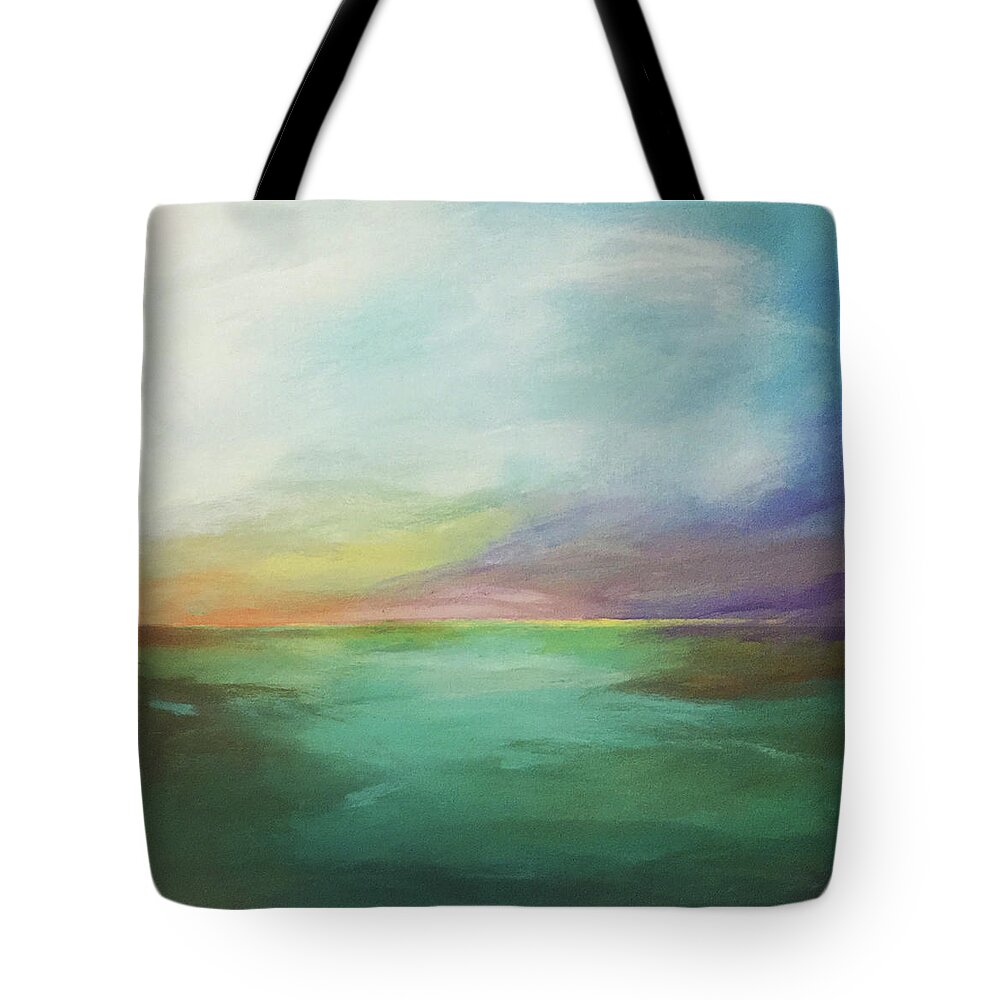 Evening Tote Bag featuring the painting Impossible to Leave by Linda Bailey