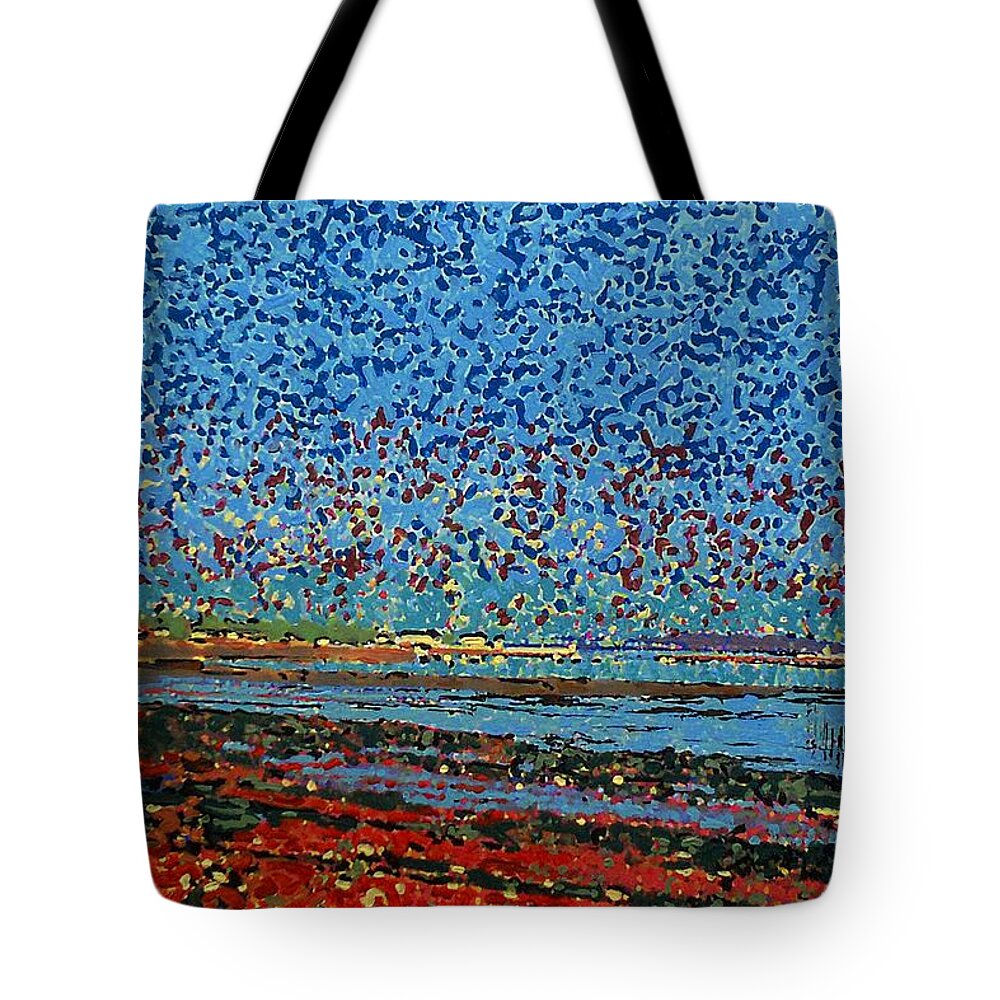 Oak Bay Tote Bag featuring the painting Impression - St. Andrews by Michael Graham