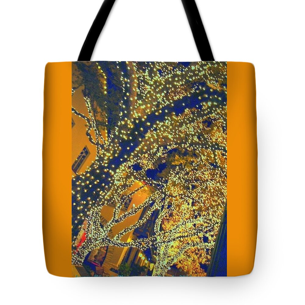 Vangogh Style Tote Bag featuring the digital art Impressions Of Trees by Pamela Smale Williams