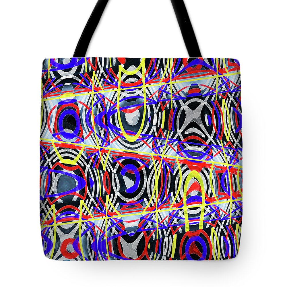 In Front Of A Stormy Night Tote Bag featuring the digital art In Front Of A Stormy Night by Tom Janca