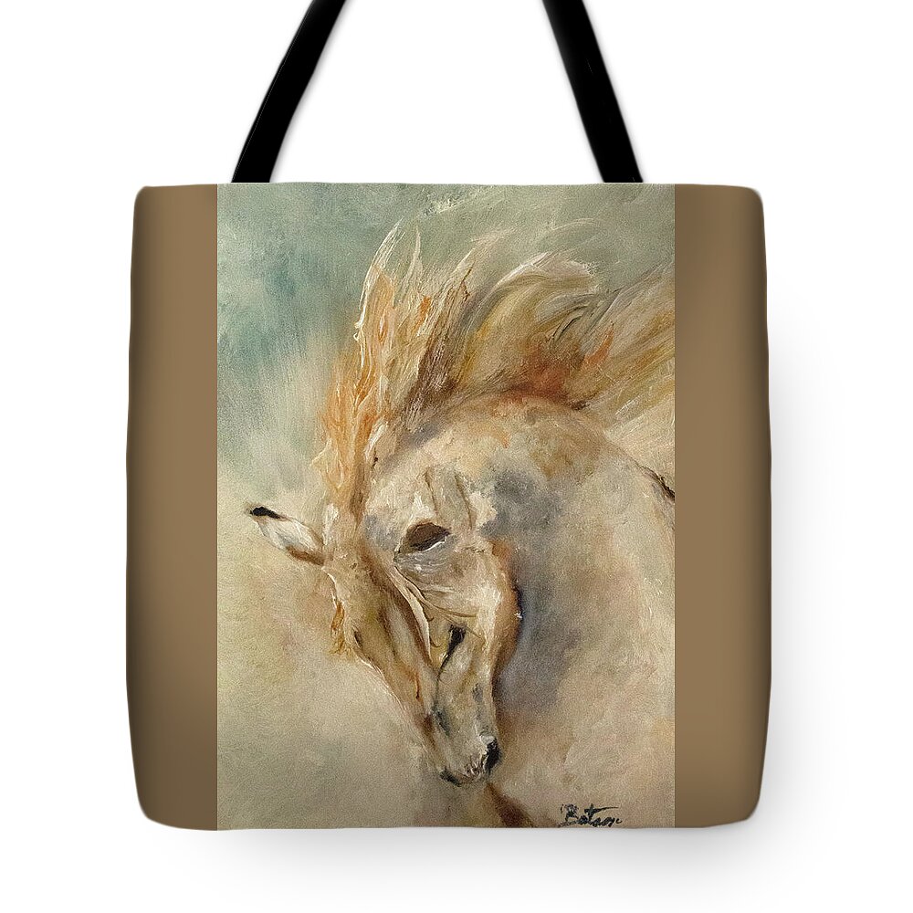 Give Thanks Tote Bag featuring the painting In Humble Praise - Oil Painting by Barbie Batson