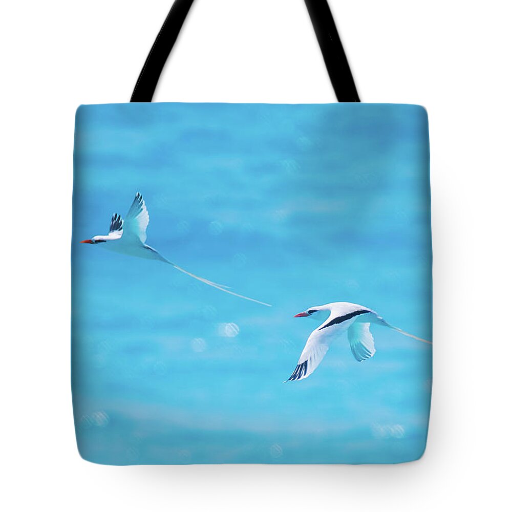 2018 Tote Bag featuring the photograph In-Line Formation Flying by Jeff at JSJ Photography
