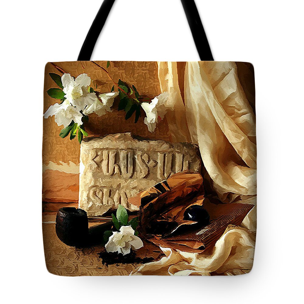 Painting Tote Bag featuring the photograph In Search of Lost Time III by Binka Kirova