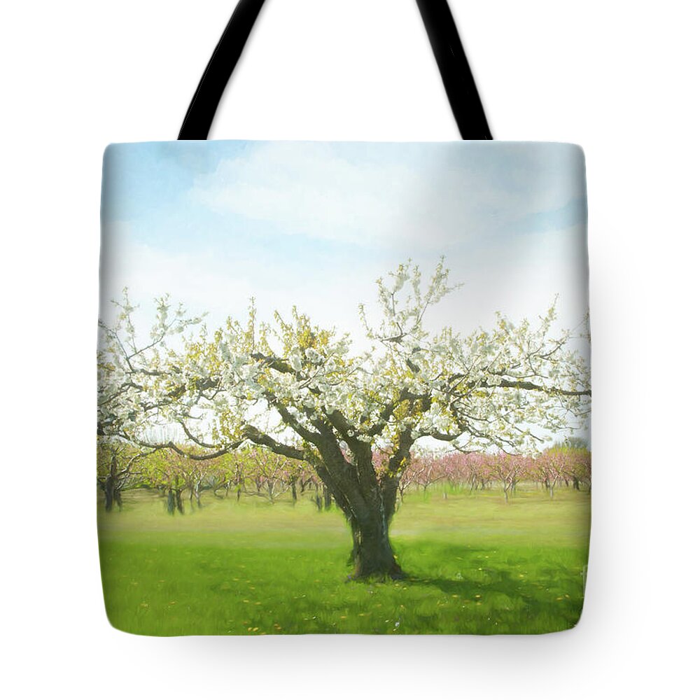 Niagara Tote Bag featuring the photograph In Spring's Embrace by Marilyn Cornwell