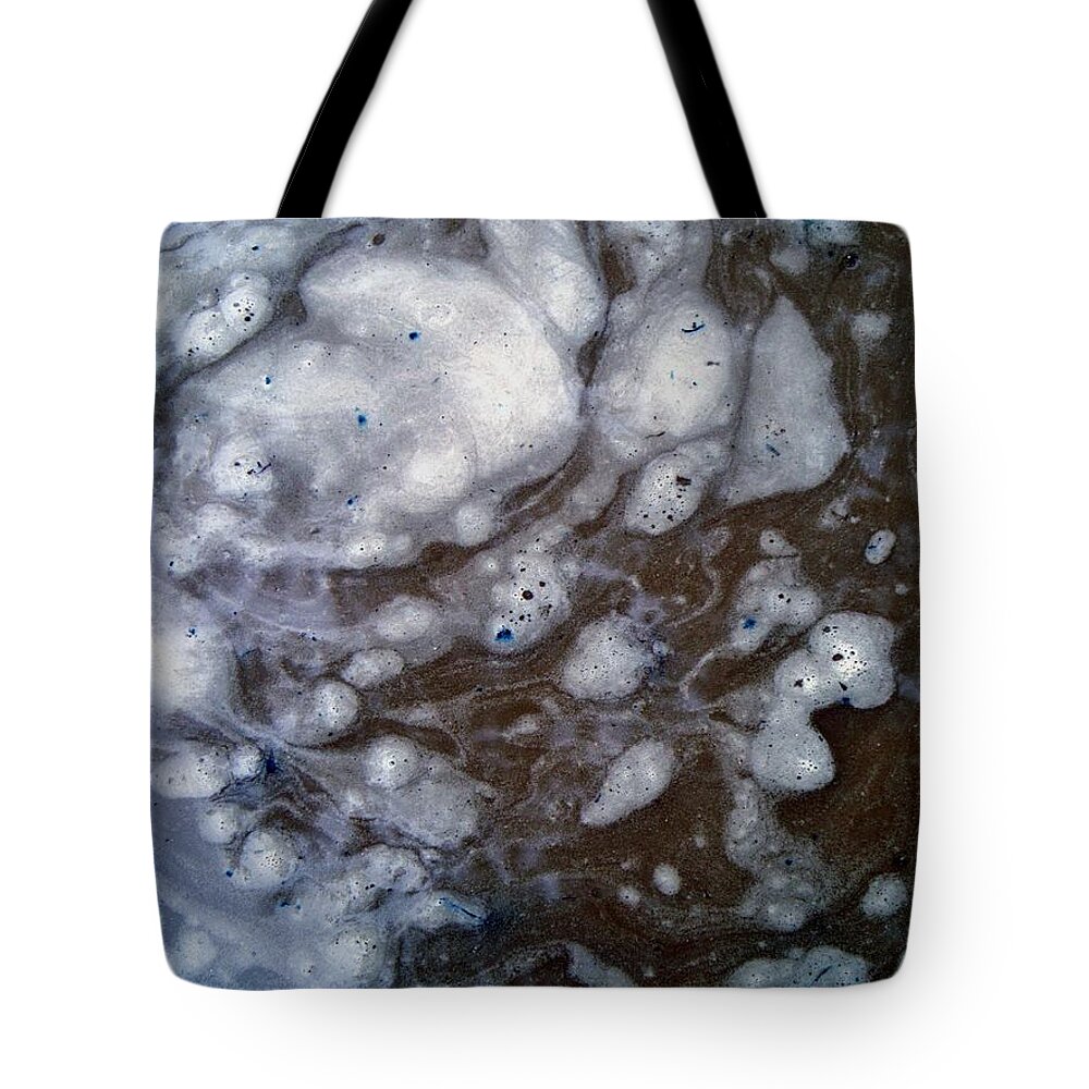Abstract Tote Bag featuring the photograph In The Beginning - Creationism Expressionism by Betty Northcutt