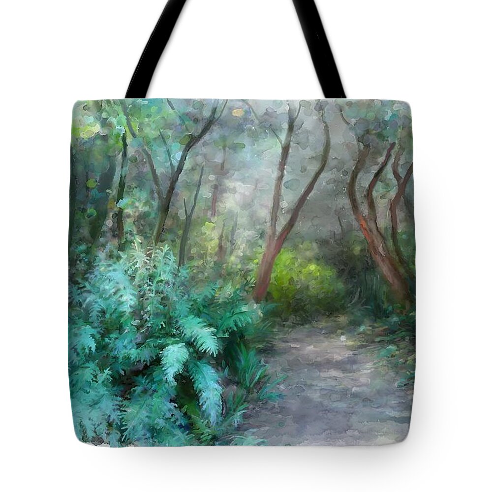 Bush Tote Bag featuring the painting In The Bush by Ivana Westin