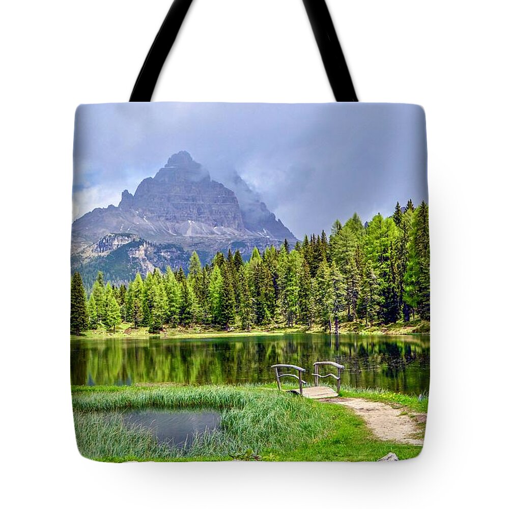 Dolomites Tote Bag featuring the photograph In the Clouds by Shannon Kelly