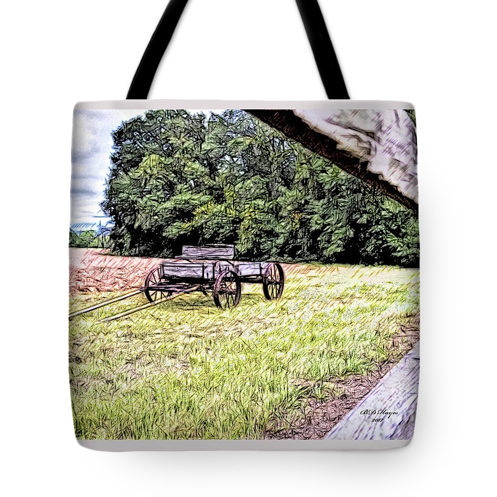 Landscapes Tote Bag featuring the digital art In The Deep South by DB Hayes