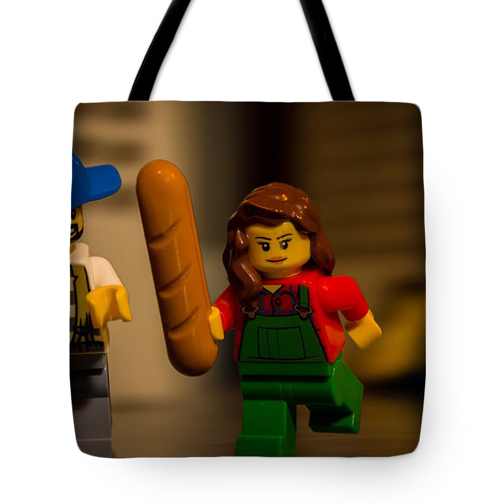 Lego Tote Bag featuring the photograph Lego Love and Loaves by Gregg Ott