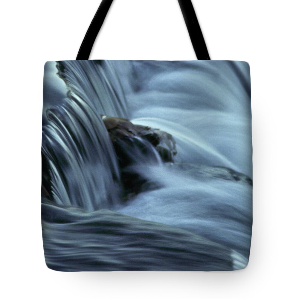 Waterfall Tote Bag featuring the photograph In The Flow by Terri Harper