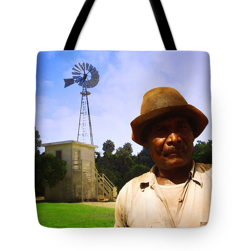 Orange Groves Tote Bag featuring the photograph In the Groves by Timothy Bulone